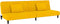 vidaXL - Slaapbank - 2-zits - met - 2 - kussens - fluweel - geel