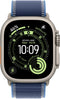 Apple Watch Ultra 3 - Smartwatch - Titanium - Blauw
