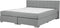 ADMIRAL - Boxspringbed - Lichtgrijs - 180 x 200 cm - Polyester
