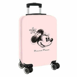 Stitch MINNIE MOUSE "BABY" - Rolkoffer Trolley - 20 L - Roze 20'' (34,5 x 55 x 20 cm)