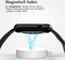 iMoshion Draadloze Oplader Geschikt voor de Apple Watch - Oplaadkabel voor Apple Watch Series 1 / 2 / 3 / 4 / 5 / 6 / 7 / 8 / 9 / SE (2) / Ultra (2) - 2-in-1 USB-A & USB-C - 1 meter - Wit