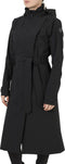 AGU Trench Coat Long - Regenjas Dames - Wind- en waterproof - Zwart - L