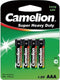 Camelion R03P-BP4G - Super Heavy Duty batterijen AAA - Zink Koolstof - 1,5 volt - 550 mAh (4 stuks)