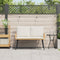 vidaXL - Tuinbank - Natuurlijk - 114x64x78 - cm - Poly - Rattan