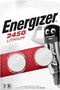 Energizer CR2450 - Lithium Knoopcelbatterijen 3V - Lange levensduur en constante prestaties - Zilver (2 stuks)