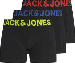 JACK&JONES - TRUNKS - 3-pack zwart boxershort met elastieke band - (3-pack)
