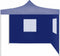 vidaXL - Partytent - met - 2 - zijwanden - inklapbaar - 2x2 - m - staal - blauw