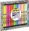 BIC Highlighter Grip Collection Box - Markeerstiften met felle - en pastelkleuren in metalen geschenkdoos - 15 stiften