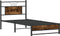 vidaXL - Bedframe - zonder - matras - hout - gerookt - eikenkleurig - 90x190 - cm