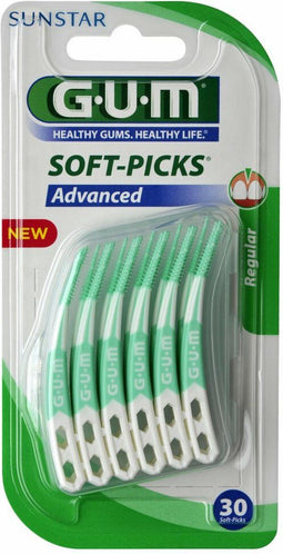 3x GUM Soft-Picks Advanced Regular 30 stuks