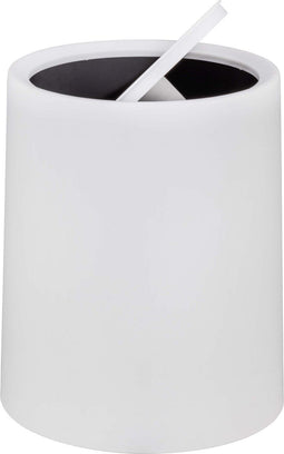 WENKO Atri - Afvalemmer 6 liter - Swingdeksel met binnenemmer - Wit