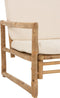 J-Line zetel Rotan 2 pers - bamboe/textiel - naturel-
