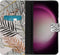 iMoshion Hoesje Geschikt voor Samsung Galaxy S23 FE Hoesje Met Pasjeshouder - iMoshion Design Softcase Bookcase - Goud / Glamour Botanic