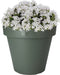 Pro Garden Plantenpot/bloempot Botanic - Tuin buiten - kunststof - donkergroen - Dia 35 cm - rond