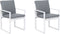 PANCOLE - Tuinstoel set van 2 - Grijs - Polyester