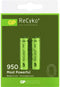 GP ReCyko 100AAAHCE - Oplaadbare NiMH Batterij 950mAh - Groen (2 stuks)