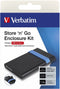 Verbatim 53106 - Externe behuizing - 2,5 inch USB 3.2 Gen 1 - Zwart