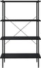 vidaXL - Opbergrek - 4-laags - 80x40x130 - cm - zwart