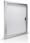Magnetoplan Outer Showcase CC - 4xdin A4 - 79x65x6.5cm (HXBXT) - Metalen achterwand Wit - Zilver