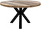 HSM Collection Ronde eettafel - ø130 cm - massief mangohout/metaal