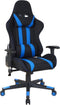 Gamestoel Thomas - bureaustoel racing gaming - stof bekleding - zwart blauw