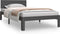 vidaXL - Bedframe - massief - grenenhout - grijs - 100x200 - cm