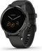 Garmin Vivoactive 4s 40 mm zwart met een zwarte siliconen polsband