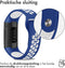 iMoshion Bandje Geschikt voor Fitbit Charge 3 / 4 - iMoshion Siliconen sport band ronde drukknoop zonder pinnetje - Blauw