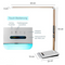 eaxus - Dimbare LED bureaulamp - Touchbediening RGB-sfeerverlichting