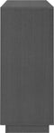 vidaXL - Dressoir - 104,5x34x80 - cm - massief - grenenhout - grijs