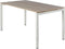 Bureau NPO Fyra vaste hoogte 160x80cm wit frame eiken blad