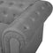 Fauteuil CHESTERFIELD Stof Lichtgrijs