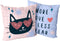 Kussenhoes HappyFriday Aware Meow love Multicolour 50 x 50 cm 2 Onderdelen