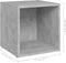 vidaXL - Tv-meubelen - 4 - st - 37x35x37 - cm - bewerkt - hout - betongrijs
