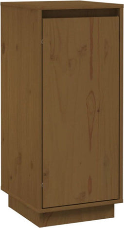 vidaXL - Dressoir - 31,5x34x75 - cm - massief - grenenhout - honingbruin