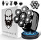 Sansbeauté® Skull Sharp PRO - 6-in-1 Scheerapparaat - Draadloos - Waterproof - Zwart - Extra Scheerkop