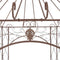 vidaXL - Tuinpaviljoen - 400x258x378 - cm - ijzer - antiekbruin
