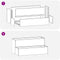 vidaXL - Tuinbak - 2-niveau - 100x60x45 - cm - Witte - Staal