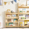 SoBuy KMB08-K-N - Kinderboekenkast - 4 niveaus - Houtkleur 60 x 12 x 80 cm