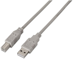Aisens A101-0002 - USB 2.0 A naar B Kabel - 1,8 m - Beige