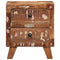 vidaXL - Nachtkastje - 40x32x46 - cm - massief - gerecycled - hout