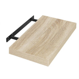 EUGAD 0083QJ - wand plank - zwevend - 40 x 22,9 x 3,8 cm - Sonoma eiken - MDF