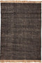 MOMO Rugs Nordic Nature Black Vloerkleed - 60x90 - Rechthoek - Laagpolig,Structuur Tapijt - Modern - Beige, Bruin, Zwart