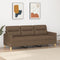 vidaXL - Driezitsbank - 180 - cm - stof - bruin