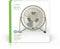 Nedis FNDK1GY15 - Miniventilator - USB-aansluiting - 185mm hoog - Grijs