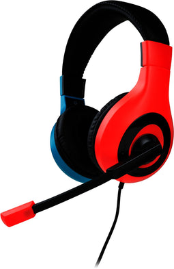 Nacon Stereo Gaming Headset V1 - Over-Ear - 40 mm speakers - Neon Rood/Blauw