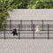 vidaXL - Hondenkennel - voor - buiten - 28,23 - m² - staal