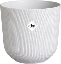 Elho Jazz Rond 35 Bloempot - 100% Gerecycled Plastic - Ø 34.5 x H 32.2 cm - Zijdewit
