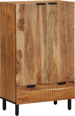 vidaXL - Highboard - 60x33x100 - cm - Massief - Acaciahout