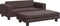 vidaXL - Hondenmand - met - verlengstuk - 100x50x30 - cm - kunstleer - bruin